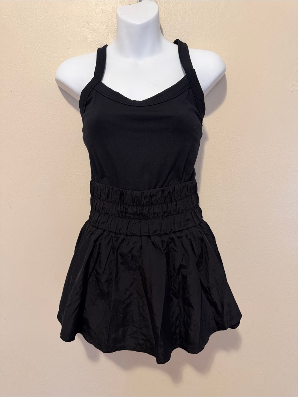 FP Movement by Free People Black Halter Romper
